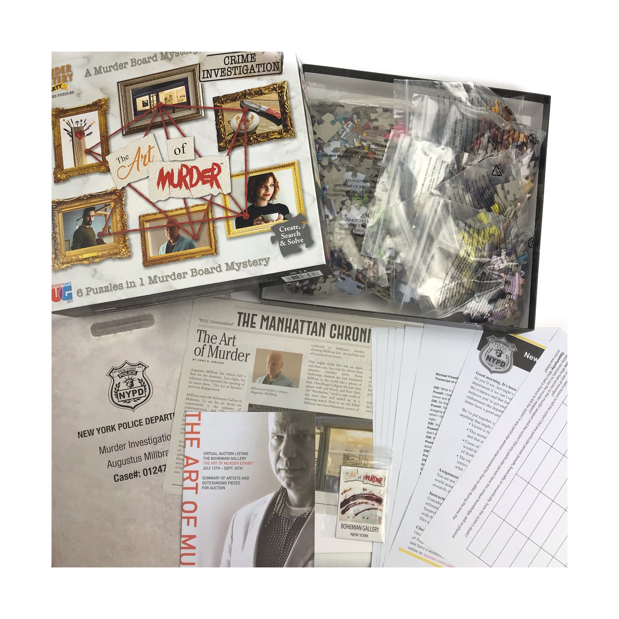 Murder Mystery Party Case File : The Art Of Murder 1000pc Puzzle